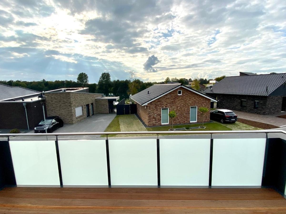 Ferienhaus Panoramadeck Am Harkebruegger See Mit Sauna Und Kamin Villa Barssel  Buitenkant foto